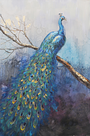 Tablouri - Tablou Peacock - frame pictat manual