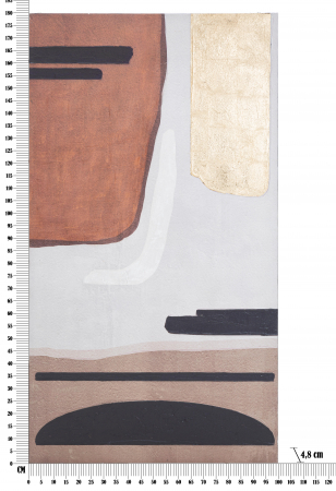 Tablou pictat manual Sear, Lemn/Canvas, Multicolor, 100x180x4.8 cm [5]