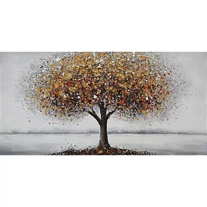 Tablouri - Tablou Tree gold pictat manual