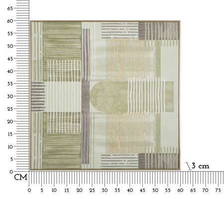 Tablou pictat pe pânza cu Rama, de lemn -a- 60x3x60 cm [6]