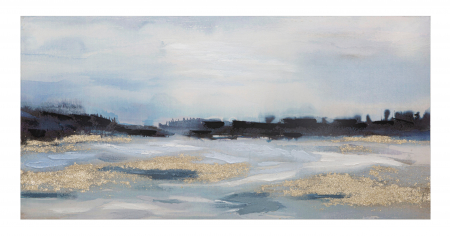 Tablou Sky, lemn de pin/panza, multicolor, 120X3.8X60 cm [1]