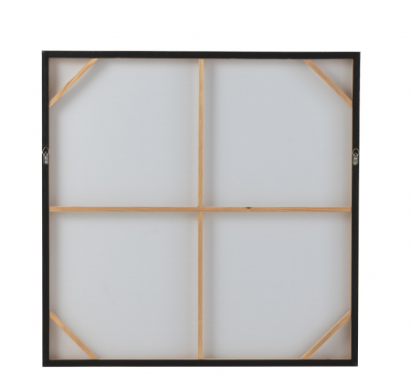 Tablou Square, Canvas, Negru, 90x3.8x90 cm [1]