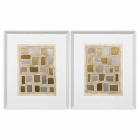 Tablouri - Tablou tiparit, Sand Shaped by Michael Willett set de 2, Dims: W. 74 | D. 6 | H. 94 | per frame (CM)