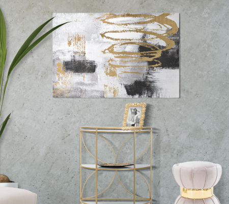 Tablouri - Tablou Toty, Lemn/Canvas, Multicolor, 120x80x3 cm