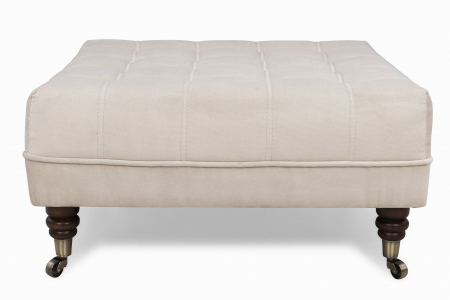 Taburet Chesterfield, Bej, 70x32x70 cm [1]