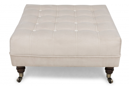 Taburet Chesterfield, Bej, 70x32x70 cm [2]