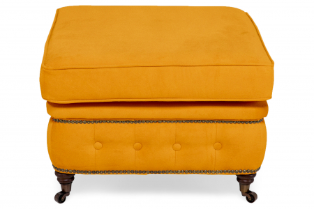 Taburet  Chesterfield, Galben, 75x45x70 cm [1]