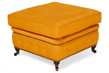 SALE % - Taburet  Chesterfield, Galben, 75x45x70 cm