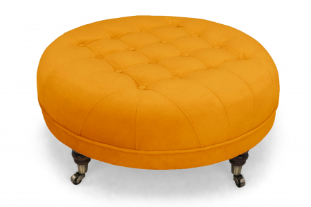 Taburet  Chesterfield, Galben, 80x32x80 cm [1]