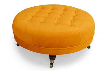 SALE % - Taburet  Chesterfield, Galben, 80x32x80 cm
