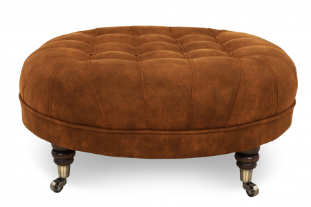 Taburet  Chesterfield, Maro coniac , 80x32x80 cm [2]