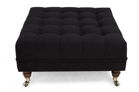 Taburet  Chesterfield, Negru, 70x32x70 cm [1]