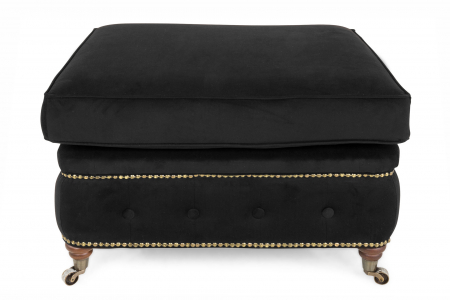 Taburet  Chesterfield, Negru, 75x45x70 cm [1]