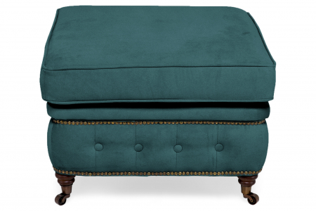 Taburet  Chesterfield, Turcoaz, 75x45x70 cm [1]