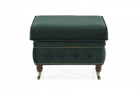 Taburet  Chesterfield, Verde inchis, 75x45x70 cm [1]