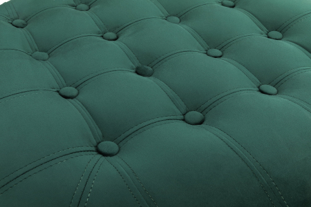 Taburet  Chesterfield, Verde inchis, 80x32x80 cm [3]