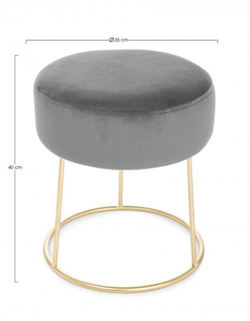 TABURET CLARISSA GRI D35 [1]