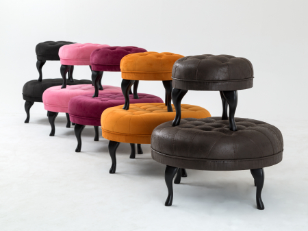 Taburet Diana, Gri, 80x44x80 cm [13]