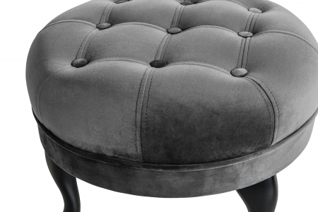 Taburet  Diana, Gri inchis, 50x44x44 cm [2]