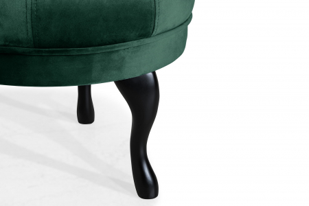 Taburet  Diana, Verde inchis, 50x44x44 cm [4]