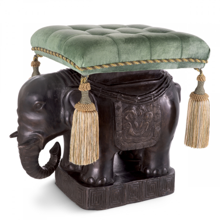 Taburet Elephant bronz, Dims: W. 40 | D. 58 | H. 55  (CM) DINING - Taburet Elephant bronz, Dims: W. 40 | D. 58 | H. 55  (CM)