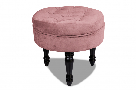 Taburete si pufuri - Taburet Filip chesterfield, roz inchis, 50x48 cm