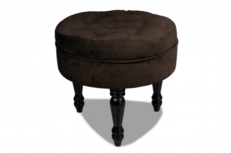 Taburete si pufuri - Taburet Filip chesterfield, maro vintage, 50x48 cm