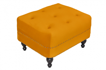 SALE % - Taburet pentru picioare Clara, Galben, 60x40x50 cm