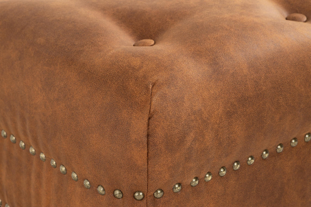 Taburet pentru picioare Clara, Maro coniac, 60x40x50 cm [3]