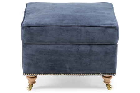 Taburet pentru picioare Veneta, Albastru petrol, 55x40x45 cm [1]