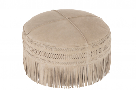 SALE % - Taburet, Piele, Gri, 54x54x37 cm