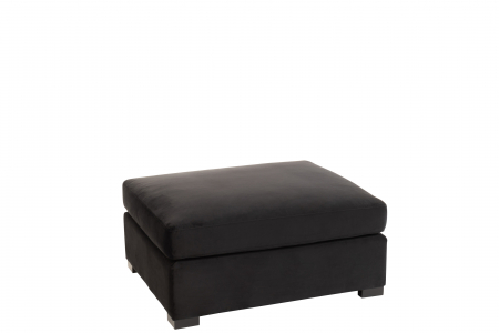 Taburete si pufuri - Taburet Velvet, Textil, Negru, 113x100x60 cm
