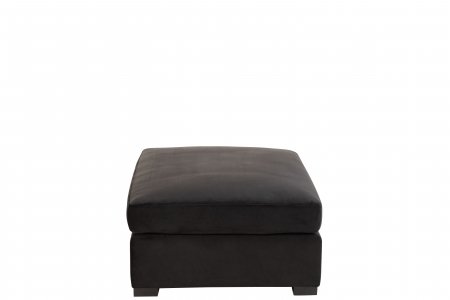 Taburet Velvet, Textil, Negru, 113x100x60 cm [2]