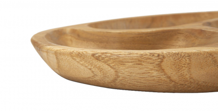 Tava, 3 PARTS din tec cm ø 25,5x3 (piesa unica) [3]