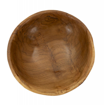 Tava, BUTOT din tec cm ø 15x8 (piesa unica) [1]