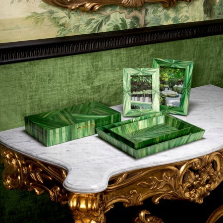 Tavă de birou Harvard S model de paie verde, Dimensiuni: L. 28 | W. 16.5 | H. 4   [1]