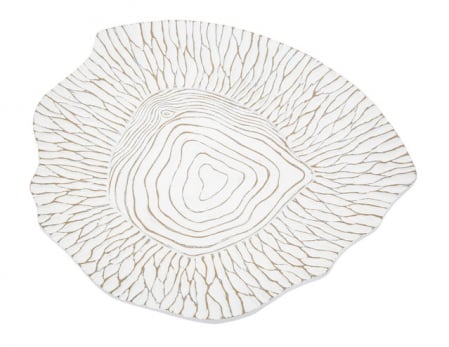 Tava decorativa Tray, Rasina, Alb, 6x37x34 cm [3]