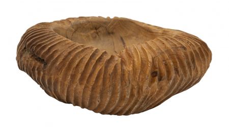 Tava, GARIT din tec reciclat ø 32x11 cm (piesa unica) [2]