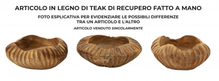 Tava, GERIS din tec cm ø 19x8 (piesa unica) [4]
