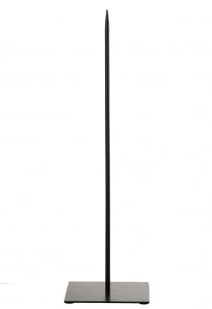 Accesorii - Tepusa din metal, Metal, Negru, 18x18x60 cm