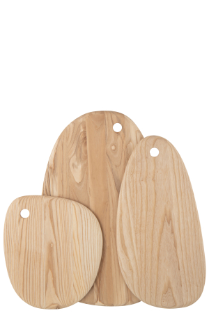 Tocator din lemn masiv de frasin, natur, M [3]