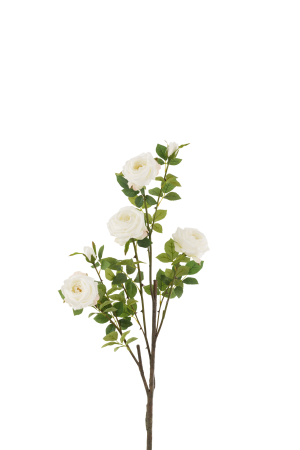 Plante artificiale si uscate - Trandafiri artificiale, Textil, Alb, 30x30x86 cm