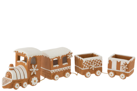 SALE % - Tren turta dulce, Compozit, Maro, 50x9x13.5 cm