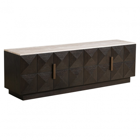 Mese TV - Comoda TV Claremont 4-usi (Maro)