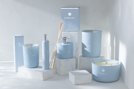 Ulei parfumat, Sticla, Albastru, 9.1x9.1x27.2 cm [2]