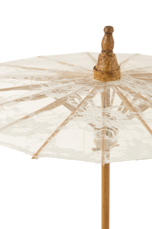 Umbrela decorativa, Textil, Alb , 44x44x54 [3]