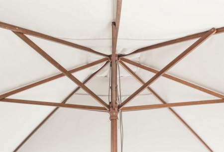 Umbrela Syros, Lemn, Bej, 400x300x270 cm  [2]