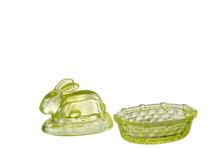 Vas de sticlă, Iepure Sticla Verde [1]