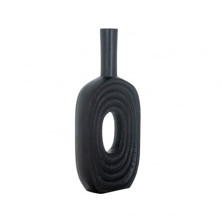 Vaza Emar, Aluminiu, Negru, 41x18.5x6 cm [1]