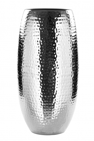 Vaza Africa, Fier nichelat, Argintiu, 40x21 cm [4]